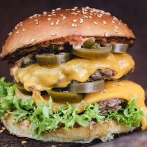 Double chilli cheese Burger