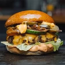 New York Chilli cheeseburger